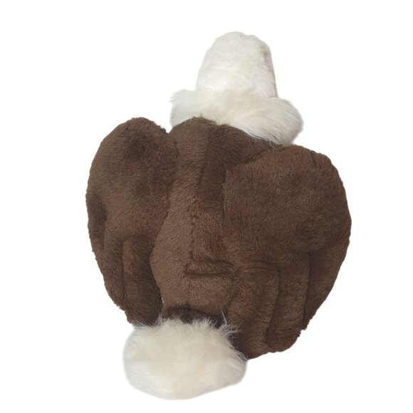 Giftable World American Bald Eagle 12.5" Plush Soft Brown White Wild Birds Toy - Picture 2 of 8